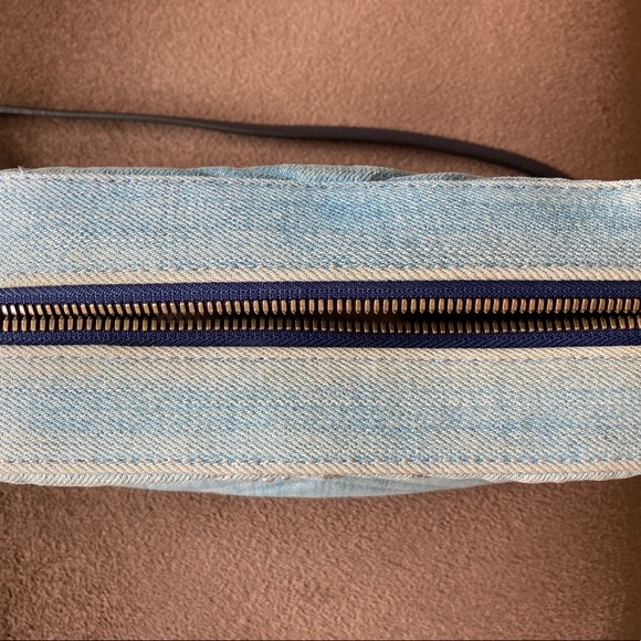 Gucci Denim Matelasse Marmont Small Pearly GG Crossbody - Picture 11 of 15